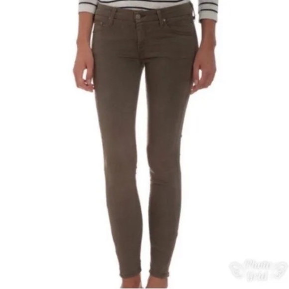 Mother The Looker Pop Skinny Jeans Dye Clay Wash - Picture 2 of 7